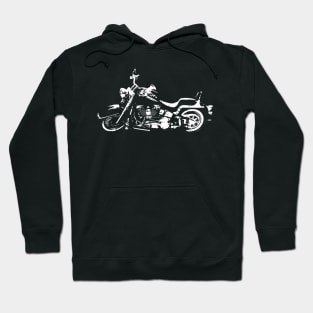 Classic American Motorcycle Abstract Hoodie